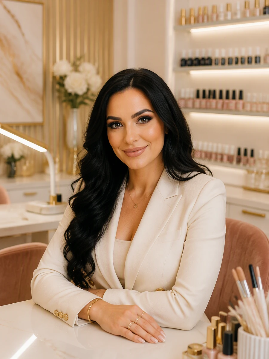 Anca Drăghici în salon