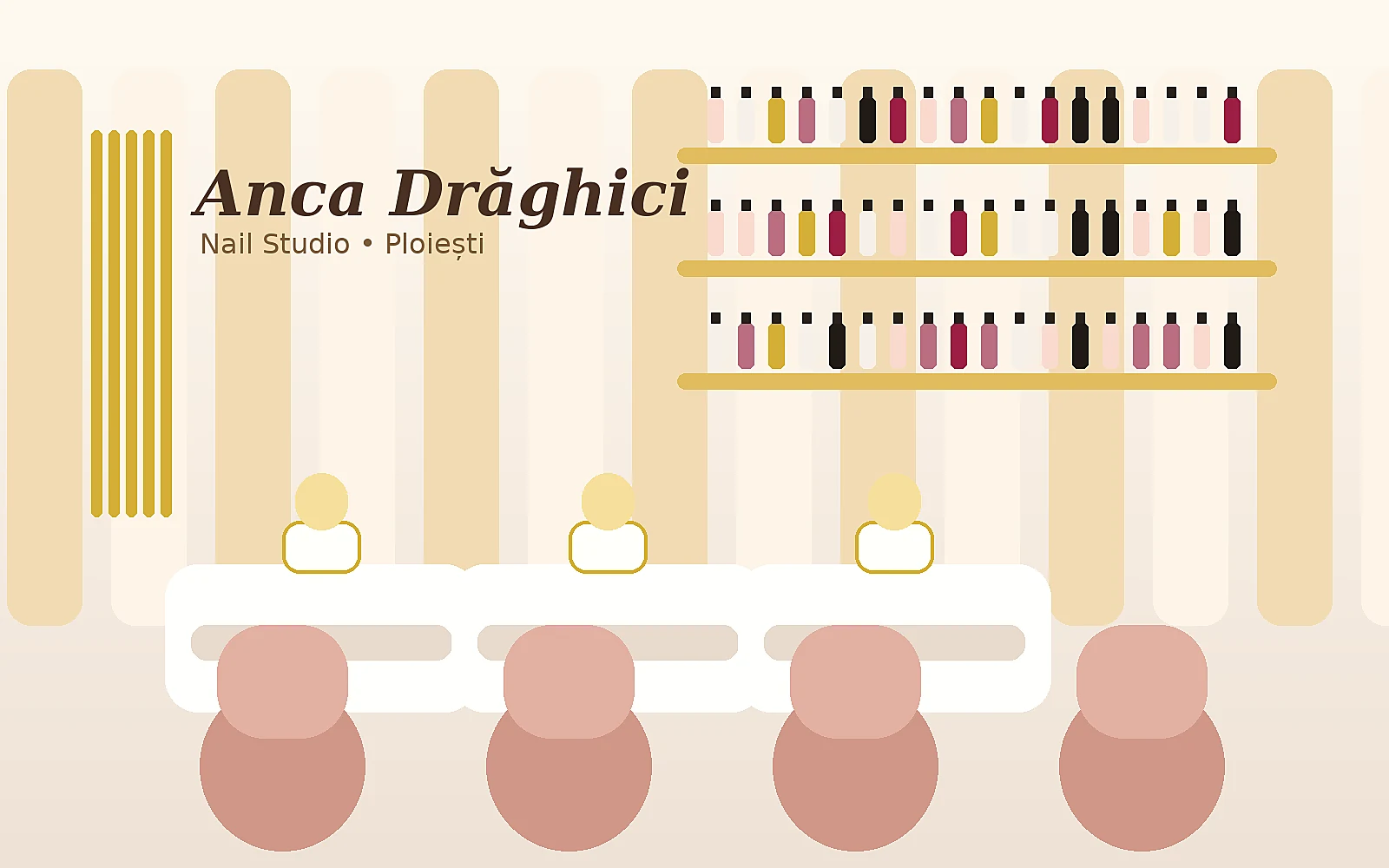 Interiorul salonului Anca Drăghici